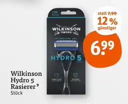 tegut Wilkinson hydro 5 rasierer Angebot