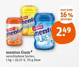 tegut Mentos gum Angebot