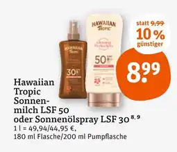 tegut Hawaiian tropic sonnenmilch lsf 50 Angebot