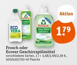tegut Frosch frosch oder ecover geschirrspülmittel Angebot