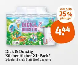 tegut Dick & durstig küchentücher xl-pack Angebot