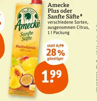 tegut Amecke amecke plus oder sanfte säfte Angebot