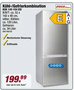 Poco Pocoline kühl-/gefrierkombination kgk 142-154 esi Angebot