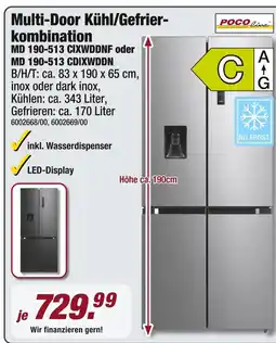 Poco Pocoline multi-door kühl/gefrierkombination Angebot
