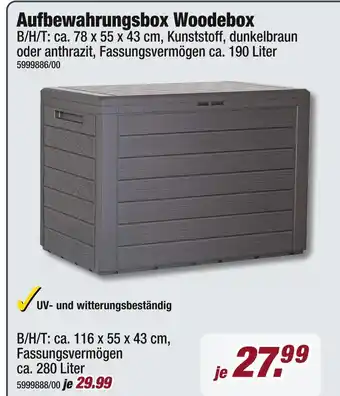 Poco Woodebox aufbewahrungsbox Angebot