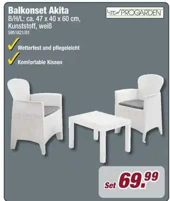 Poco Progarden balkonset akita Angebot