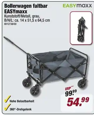 Poco Easymaxx bollerwagen faltbar Angebot