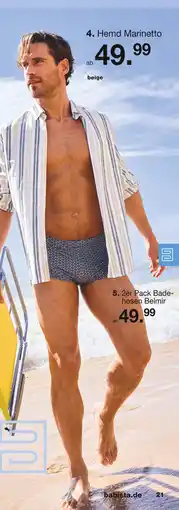 Babista Hemd marinetto oder 2er pack badehosen belmir Angebot