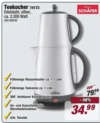 Poco Schäfer teekocher Angebot