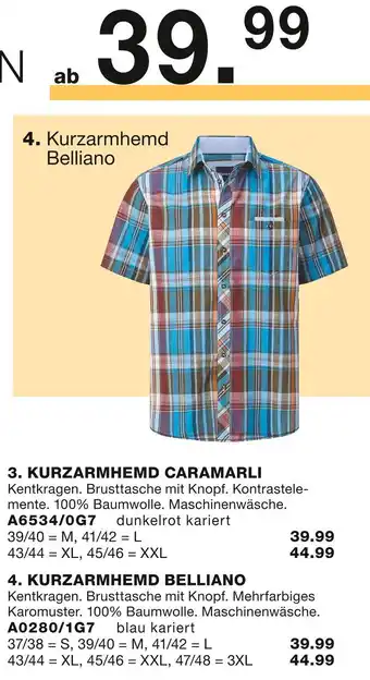 Babista Kurzarmhemd belliano Angebot