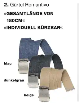 Babista Gürtel romantivo Angebot