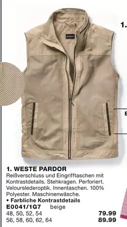 Babista Weste pardor Angebot