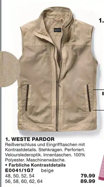 Babista Weste pardor Angebot