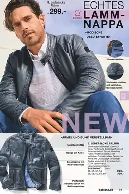 Babista Babista lederjacke ralmir Angebot