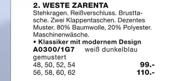 Babista Weste zarenta Angebot