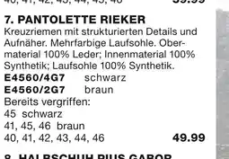 Babista Rieker pantolette Angebot