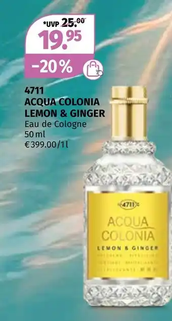 Müller 4711 acqua colonia lemon & ginger eau de cologne Angebot