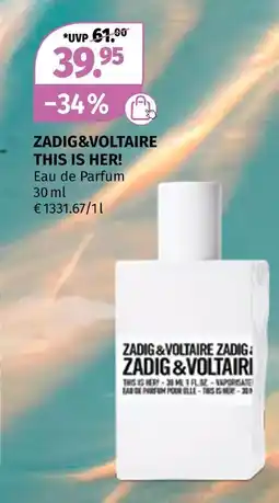 Müller Zadig&voltaire this is her! eau de parfum Angebot