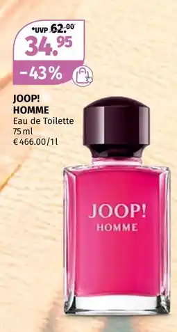 Müller Joop! homme eau de toilette Angebot