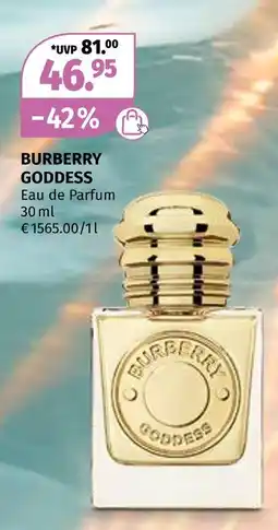 Müller Burberry goddess eau de parfum Angebot