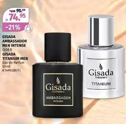 Müller Gisada ambassador men intense oder titanium men Angebot