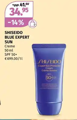 Müller Shiseido blue expert sun creme Angebot