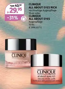 Müller Clinique all about eyes rich oder all about eyes Angebot