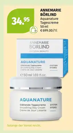 Müller Annemarie börlind aquanature tagescreme Angebot