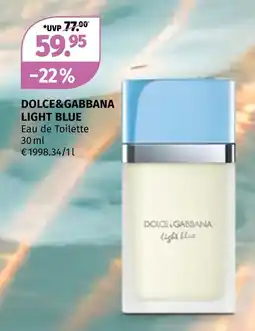 Müller Dolce&gabbana light blue eau de toilette Angebot