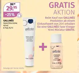 Müller Gallinée gesichtscreme Angebot