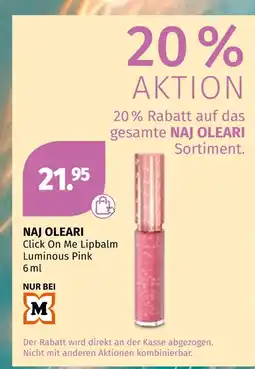 Müller Naj oleari click on me lipbalm luminous pink Angebot