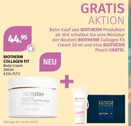 Müller Biotherm collagen fit body cream Angebot