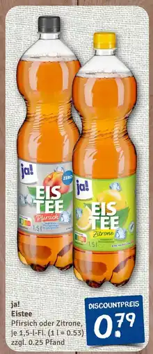 nahkauf Ja! eistee pfirsich Angebot