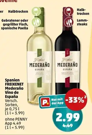 PENNY Freixenet mederano vino de españa Angebot