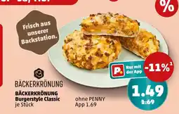 PENNY Bäckerkrönung burgerstyle classic Angebot