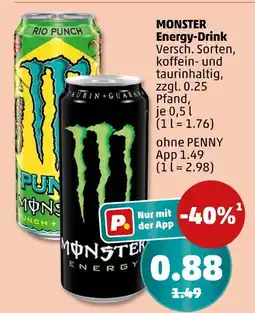 PENNY Monster energy-drink Angebot