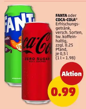 PENNY Coca-cola fanta oder coca-cola Angebot