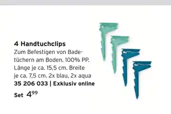 Tchibo 4 handtuchclips Angebot