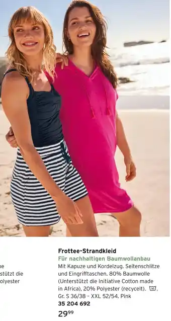 Tchibo Frottee-strandkleid Angebot