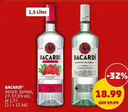 PENNY Bacardí bacardí razz oder bacardí carta blanca Angebot