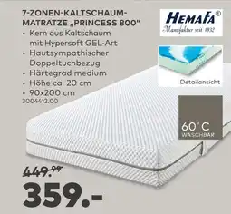 porta Hemafa 7-zonen-kaltschaum-matratze „princess 800“ Angebot