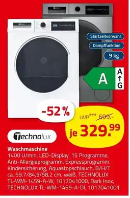 ROLLER Technolux waschmaschine Angebot