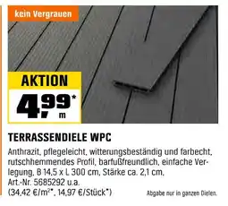 OBI Terrassendiele wpc Angebot
