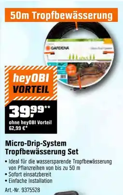 OBI Gardena micro-drip-system tropfbewässerung set Angebot