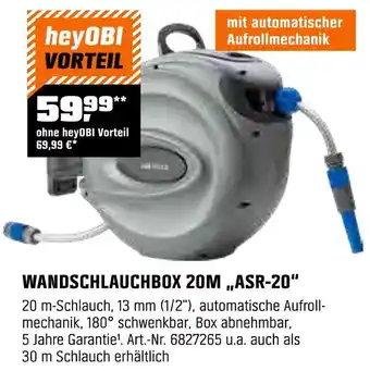OBI Wandschlauchbox 20m „asr-20“ Angebot
