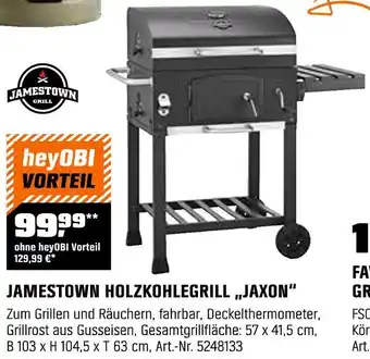 OBI Jamestown grill jamestown holzkohlegrill „jaxon“ Angebot