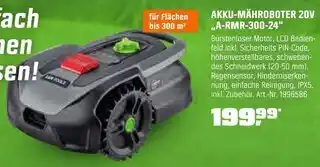 OBI Akku-mähroboter 20v „a-rmr-300-24“ Angebot