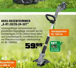 OBI Akku-rasentrimmer „a-rt-20/26-24-set“ Angebot