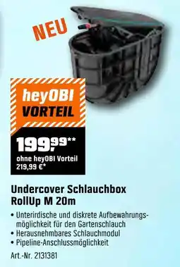OBI Heyobi undercover schlauchbox rollup m 20m Angebot