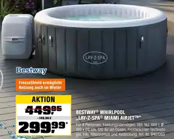 OBI Bestway whirlpool „lay-z-spa miami airjet“ Angebot
